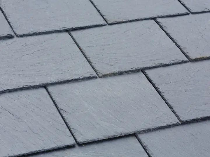 Close view of natural roof slates